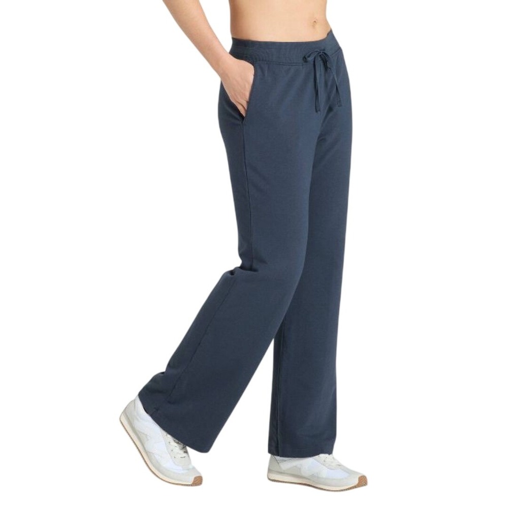 All in Motion Women's Navy Blue‎ High Rise full Length Flare Pant Size XS